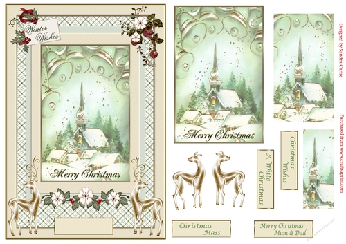 Christmas Mass Vintage Topper