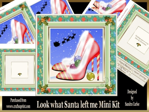Christmas Look what Santa left me Mini Kit