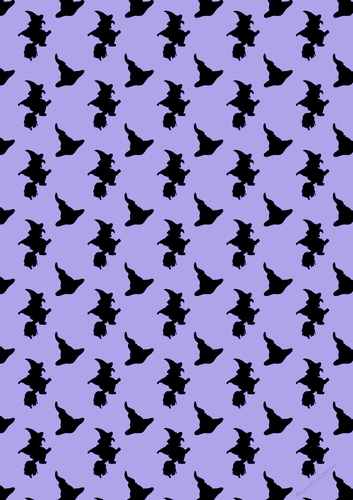 Halloween Witch Purple Backing Paper