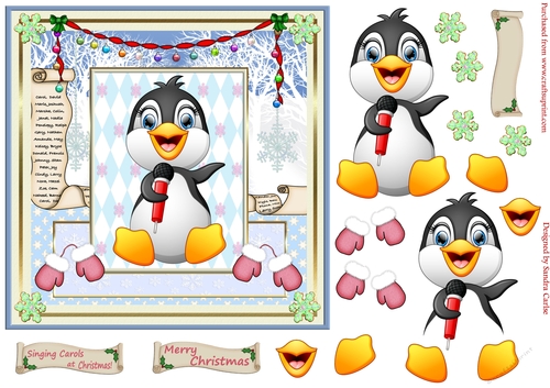 Singing Carols at Christmas Topper