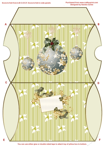 Christmas Holly Pillow Box 10