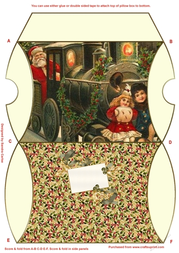 Father Christmas Pillow Box 