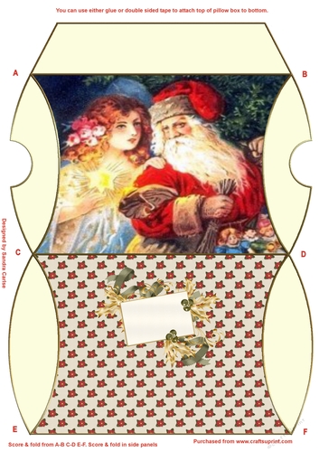 Father Christmas Pillow Box 1