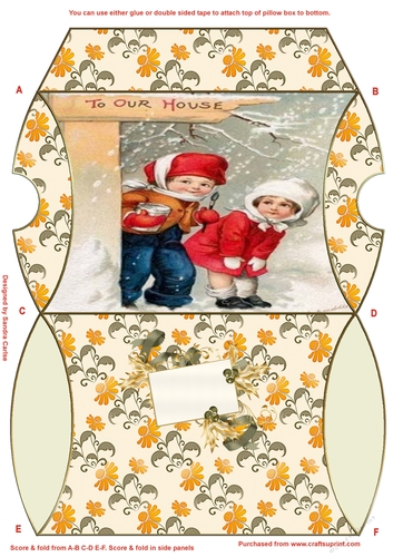 To our House Christmas Pillow Box 