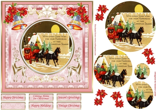 Christmas Season Vintage Topper