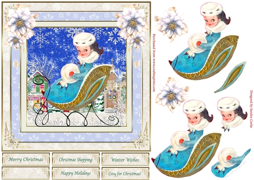 Cosy for Christmas Vintage Topper