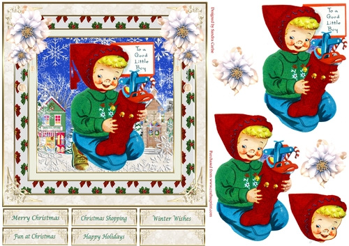 Fun At Christmas Vintage Topper