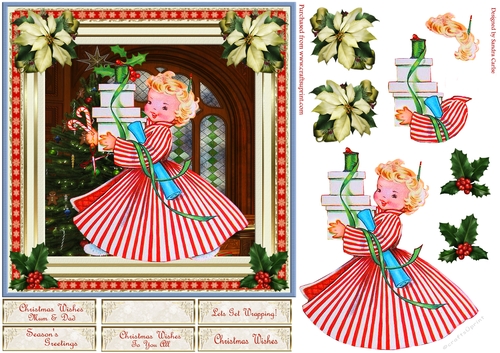 Lets Get Wrapping Vintage Topper