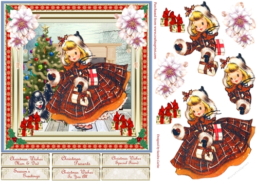Christmas Presents for You Vintage Topper
