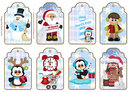 Christmas Gift Tags x 8