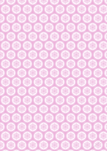 Christmas Snowflake Backing Paper Pink 1