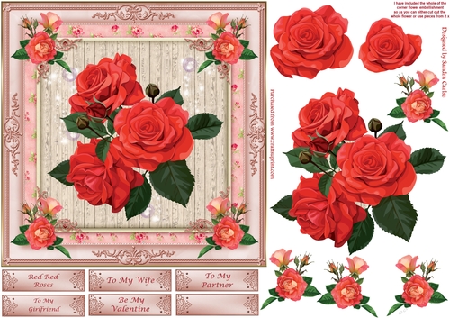 Red Red Roses Topper