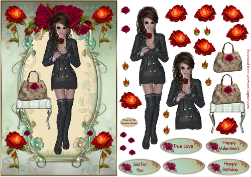 Birthday Fashion Girly Topper 3