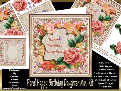 Happy Birthday Daughter Mini Kit