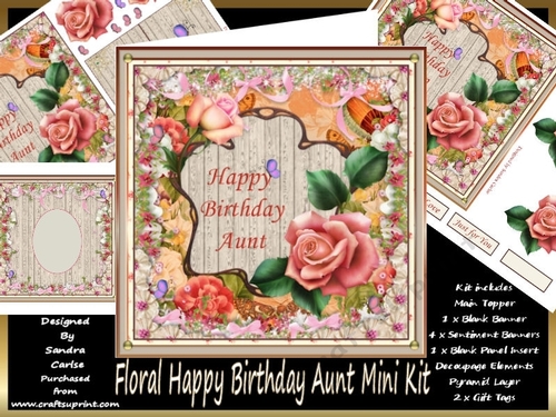 Happy Birthday Aunt Mini Kit