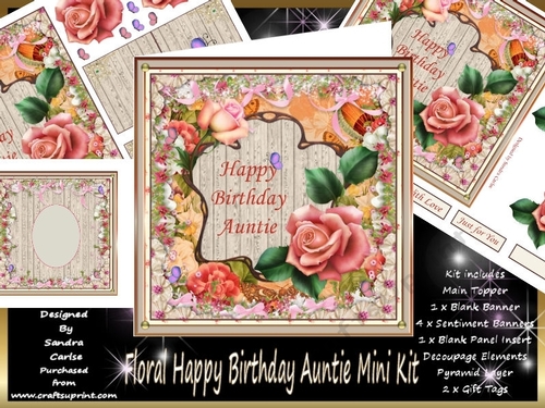 Happy Birthday Auntie Mini Kit