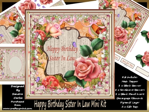 Happy Birthday Sister In Law Mini Kit