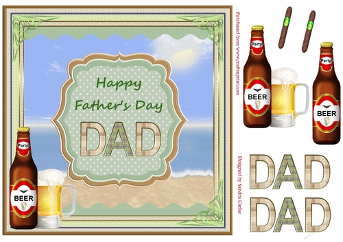 Happy Fathers Day Topper 2