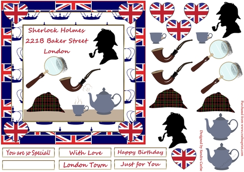 London Town Decoupage Topper 3
