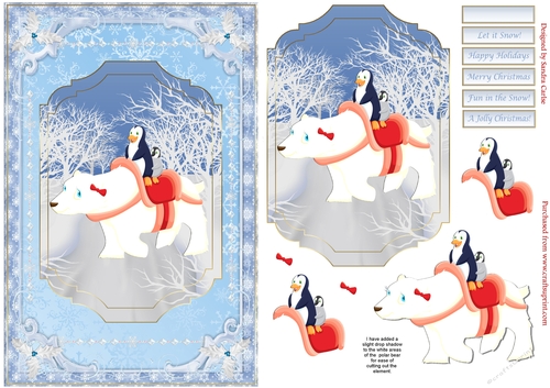 A Jolly Christmas Decoupage Topper