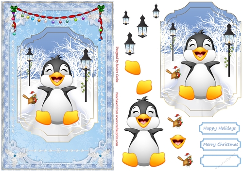 Happy Feet at Christmas Topper