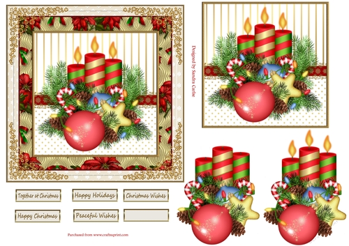 Peaceful Wishes Christmas Topper 