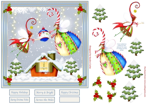 Merry & Bright Christmas Topper