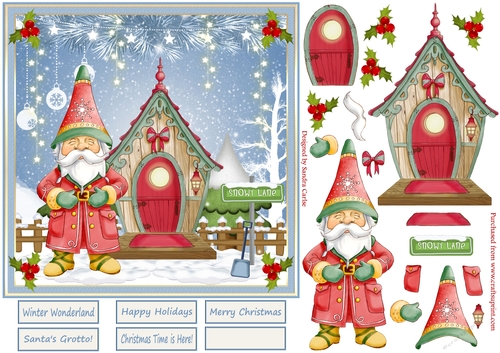 Santas Grotto Christmas Topper