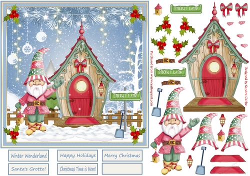 Santas Grotto Christmas Topper 1