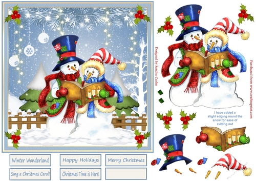 Sing a Christmas Carol Topper 