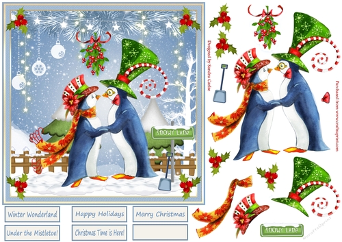 Under the Mistletoe Christmas Topper 