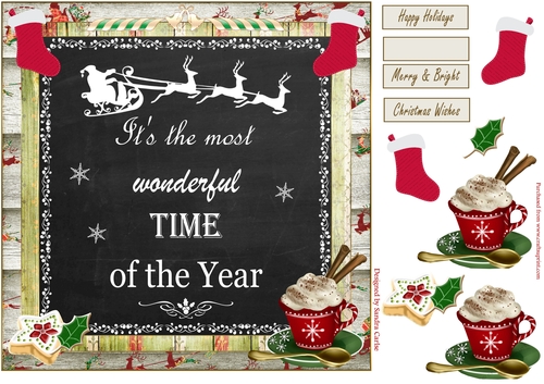 Christmas Chalkboard Topper 