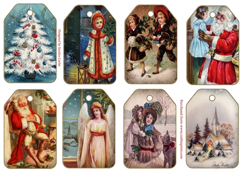 Christmas Vintage Gift Tags 1