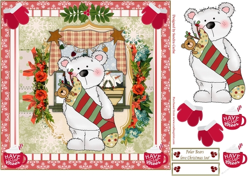 Polar Bears Christmas Topper 4