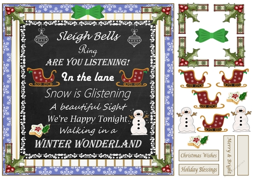 Sleigh Bells Christmas Topper 2