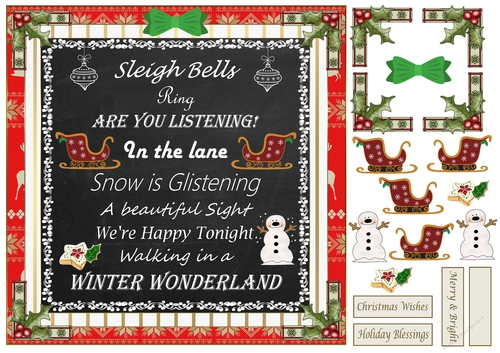 Sleigh Bells Christmas Topper 