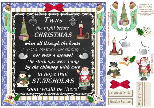 Twas the Night Before Christmas Topper 1