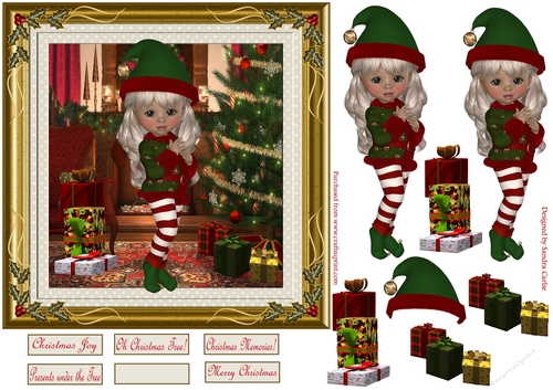 Wonderful Christmas Time 2 Decoupage Topper