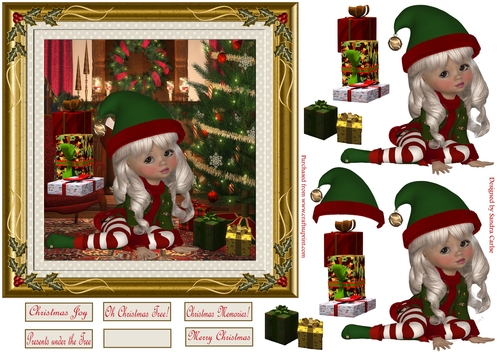 Wonderful Christmas Time 3 Decoupage Topper