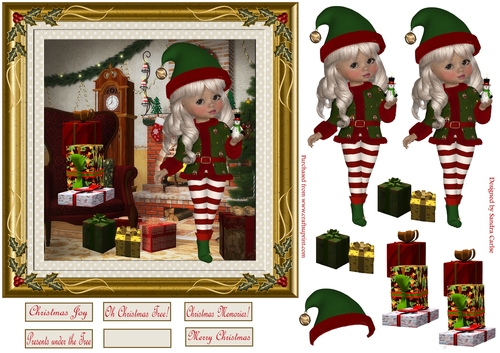 Wonderful Christmas Time 4 Decoupage Topper