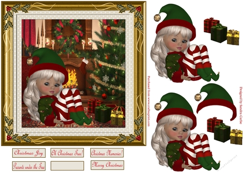 Wonderful Christmas Time 5 Decoupage Topper