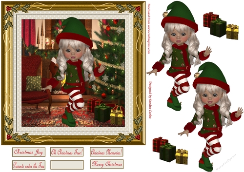 Wonderful Christmas Time 6 Decoupage Topper