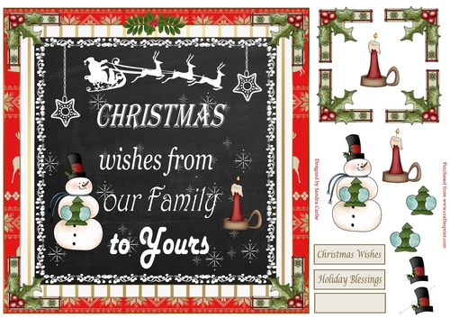 Family Christmas Wishes Topper
