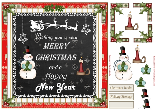 Merry Christmas Topper 1