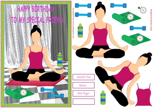 Happy Birthday Friend Yoga Topper 