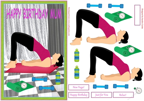 Happy Birthday Mum Yoga Topper 1