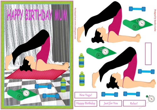 Happy Birthday Mum Yoga Topper 2