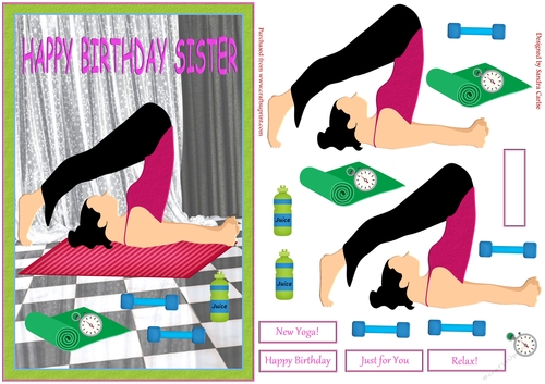 Happy Birthday SISTER Yoga Topper 2