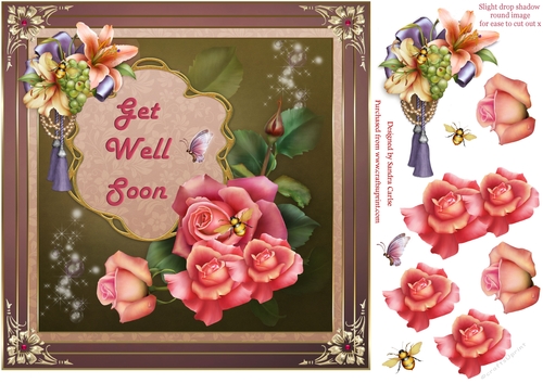 Get Well Soon You Floral Topper