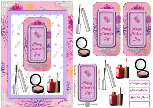 Floral Mothers Day Mobile Topper